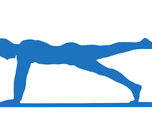 Silueta haciendo ejercicio